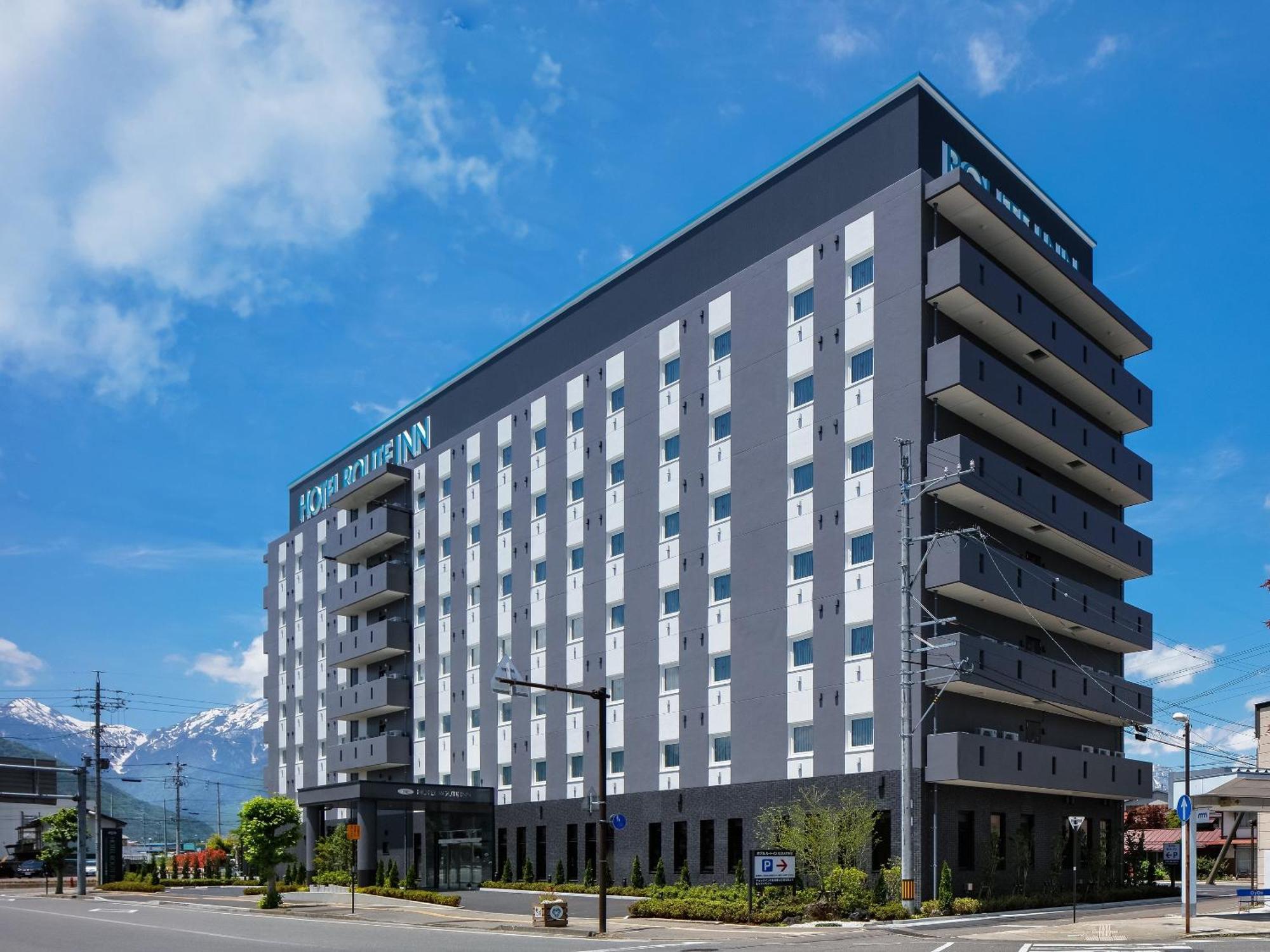 Hotel Route-Inn Shinano Omachi Ekimae Exterior foto